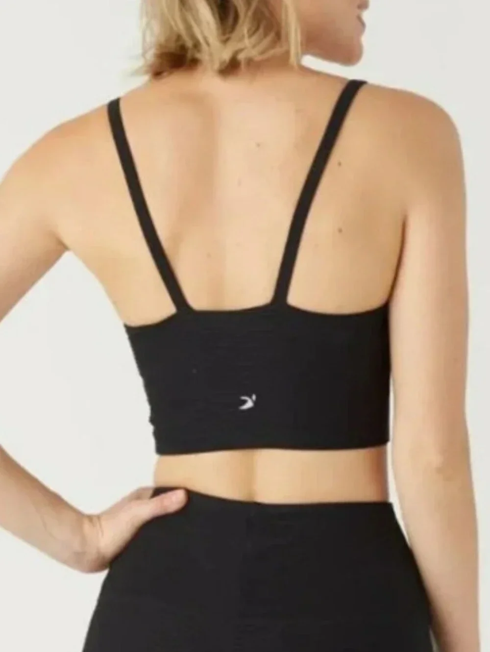 Glyder Charge Bra Top - Black And Gold